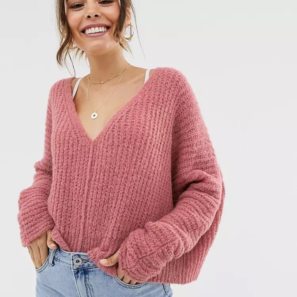 NWOT Free People Moonbeam V Neck Sweater